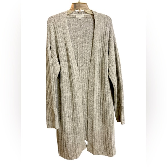 Hooked Up by IOT Sweaters - Hooked Up Women’s Sweater Cardigan Size XL/2XL Grey Charcoal